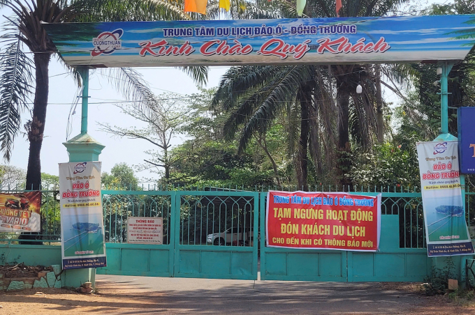 Khu du lịch Đảo Ó - Đồng Trường bị yêu cầu đóng của ngừng kinh doanh du lịch từ đầu tháng 3. Ảnh: Phước Tuấn
