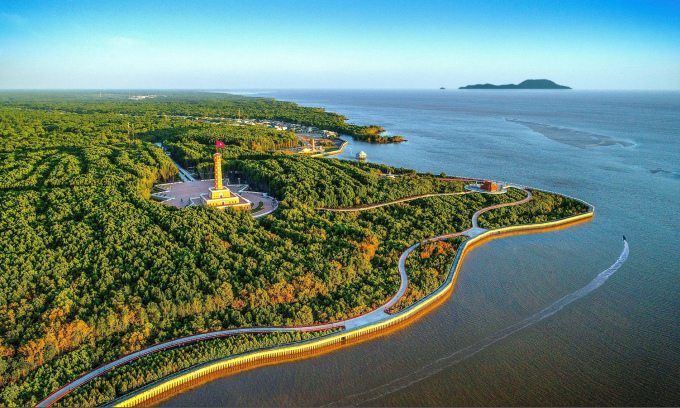 Tuyến cao tốc dự kiến kéo dài từ TP Cà Mau đến Vườn quốc gia Mũi Cà Mau. Ảnh:Nguyễn Thanh Dũng