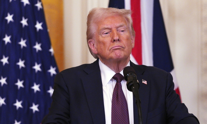 Tổng thống Mỹ Donald Trump tại Nhà Trắng ngày 27/2. Ảnh: AP