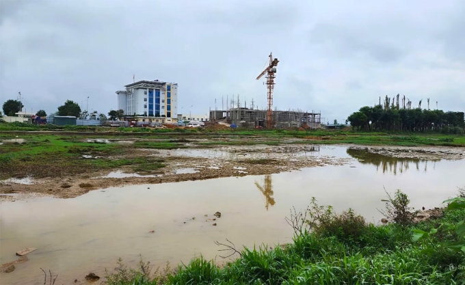 Khu vực dự kiến sẽ xây dựng trụ sở hành chính huyện Đô Lương. Ảnh: Hùng Lê