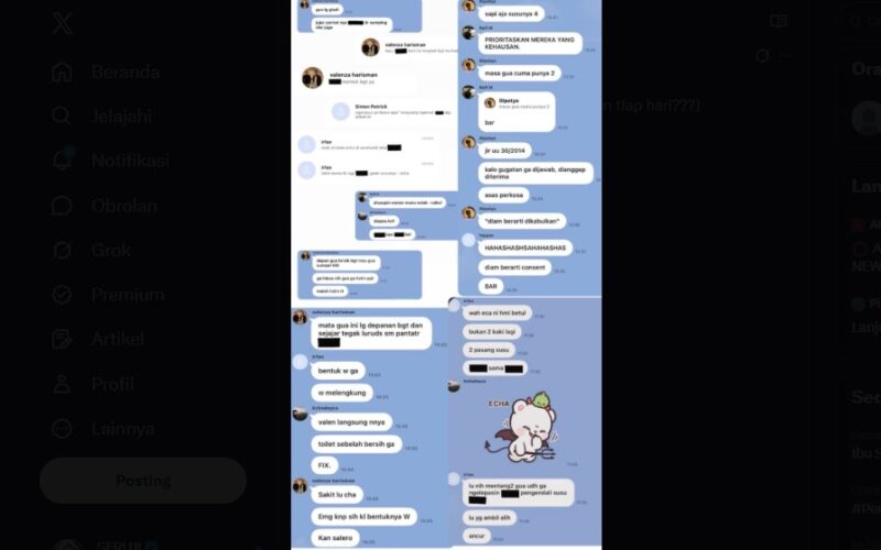 lobangpipis Heboh Grup obrol Mahasiswa FHUI: Obrolan Vulgar Harian soal Tubuh Wanita hingga “Asas Perkosa” Bikin Fakultas Langsung berkurang Tangan!