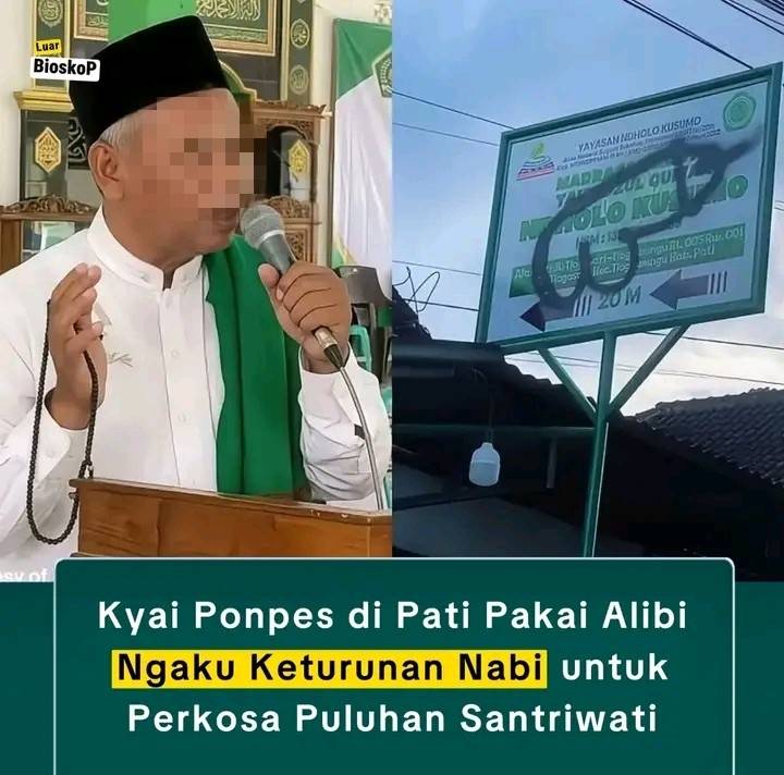 lobangpipis Viral…!!!, Dalih Mukjizat dan Keturunan Nabi, Pengasuh Ponpes Pati Lakukan langkah Bejat, Di indikasi Perkosa 50 Santriwati